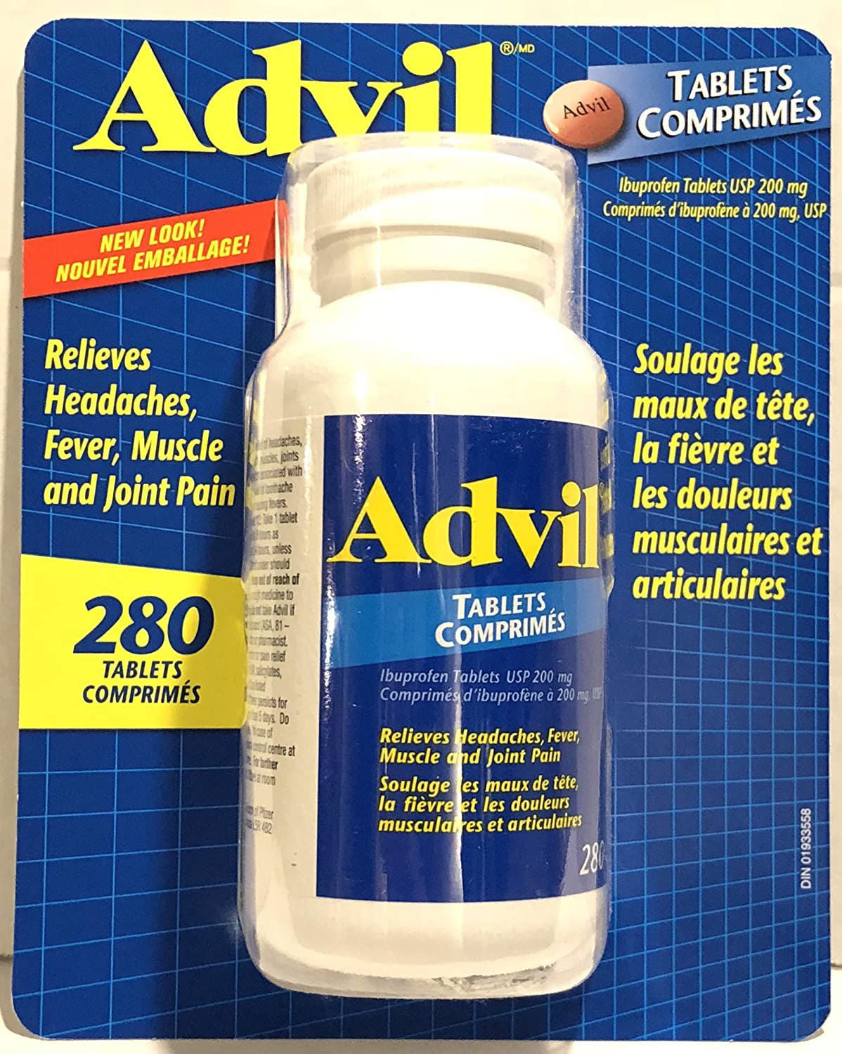 Advil Ibuprofen 200 mg – 280 Tablets | Pain Relief Value Pack - canavitam