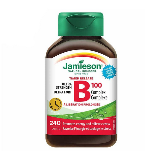Jamieson Ultra Strength B100 Complex Caplets, 240-count - canavitam