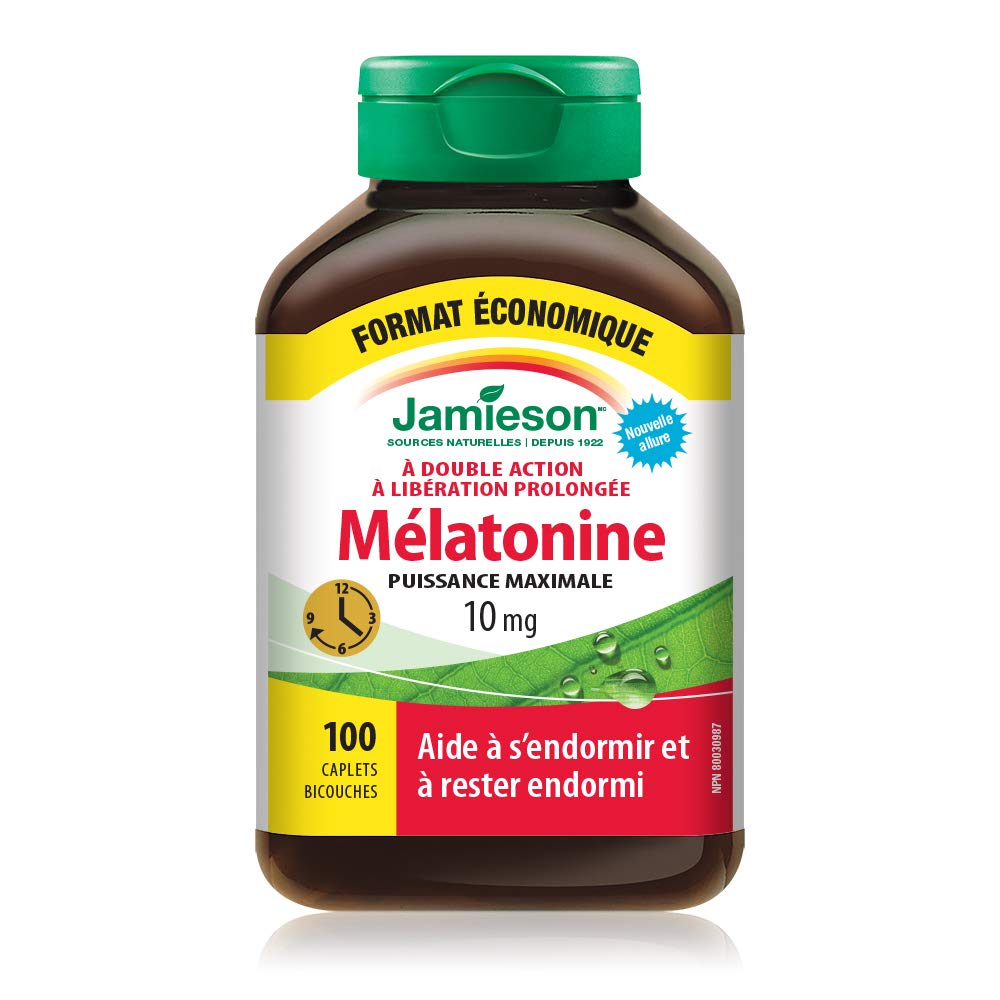 Melatonin 10 mg Maximum Strength Dual Action Timed Release - Value Size, Gluten-Free , 100 Count (Pack of 1) - canavitam