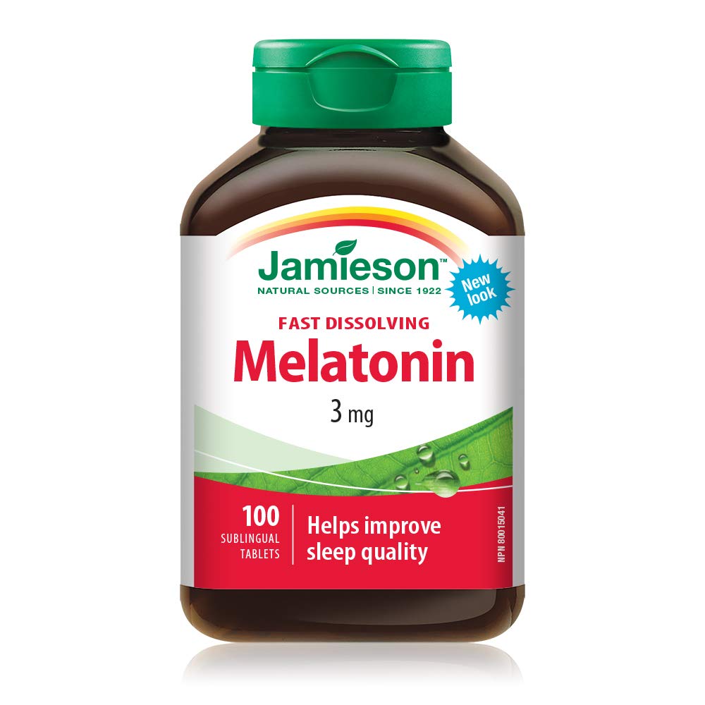 Melatonin 3 mg - Unflavoured Fast Dissolving Tablets , 100 Count (Pack of 1) - canavitam