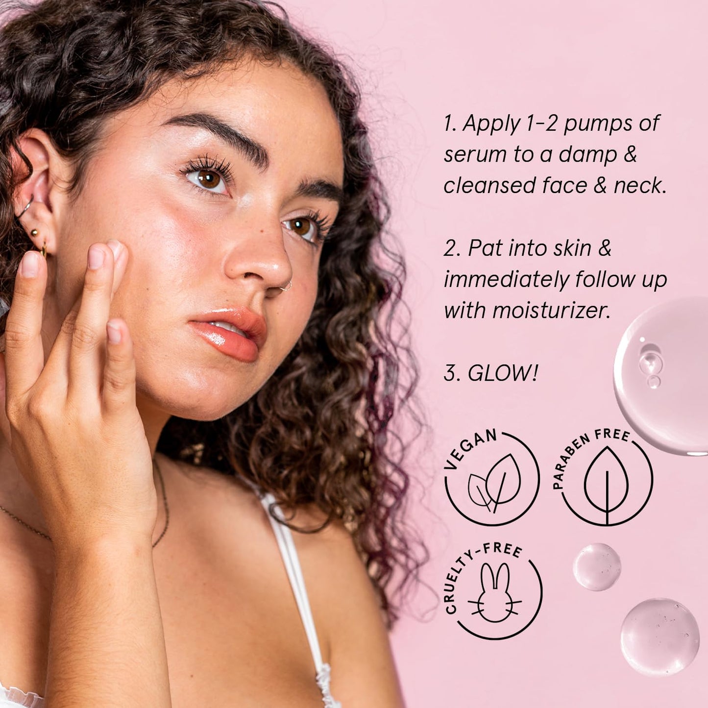 grace & stella  Hyaluronic Acid Serum (50ml) - Vegan -  Acido Hialuronico to Hydrate and Remove Fine Lines + Wrinkles, Boost Collagen - - canavitam