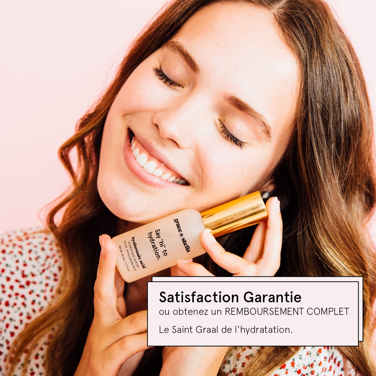 grace & stella  Hyaluronic Acid Serum (50ml) - Vegan -  Acido Hialuronico to Hydrate and Remove Fine Lines + Wrinkles, Boost Collagen - - canavitam