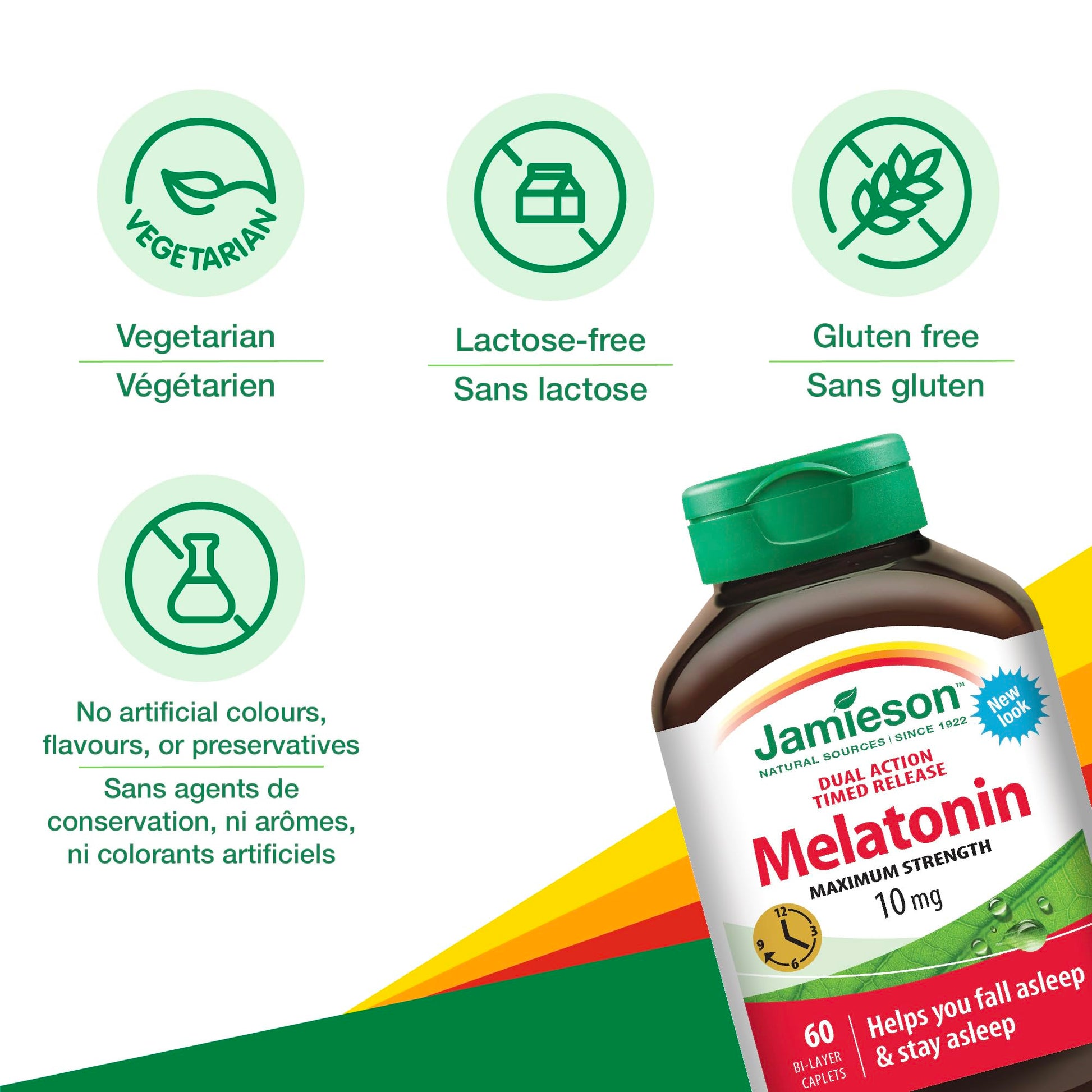 Melatonin 10 mg Maximum Strength Dual Action Timed Release - Value Size, Gluten-Free , 100 Count (Pack of 1) - canavitam
