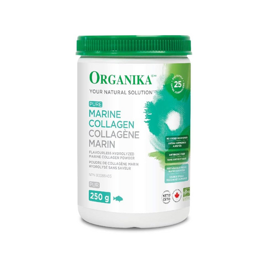 Organika Marine Collagen Powder- Wild-Caught from North Atlantic-Tasteless - 250g - canavitam