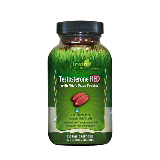 Irwin Naturals  Testosterone RED with Nitric Oxide Booster 120 Soft Gels - canavitam