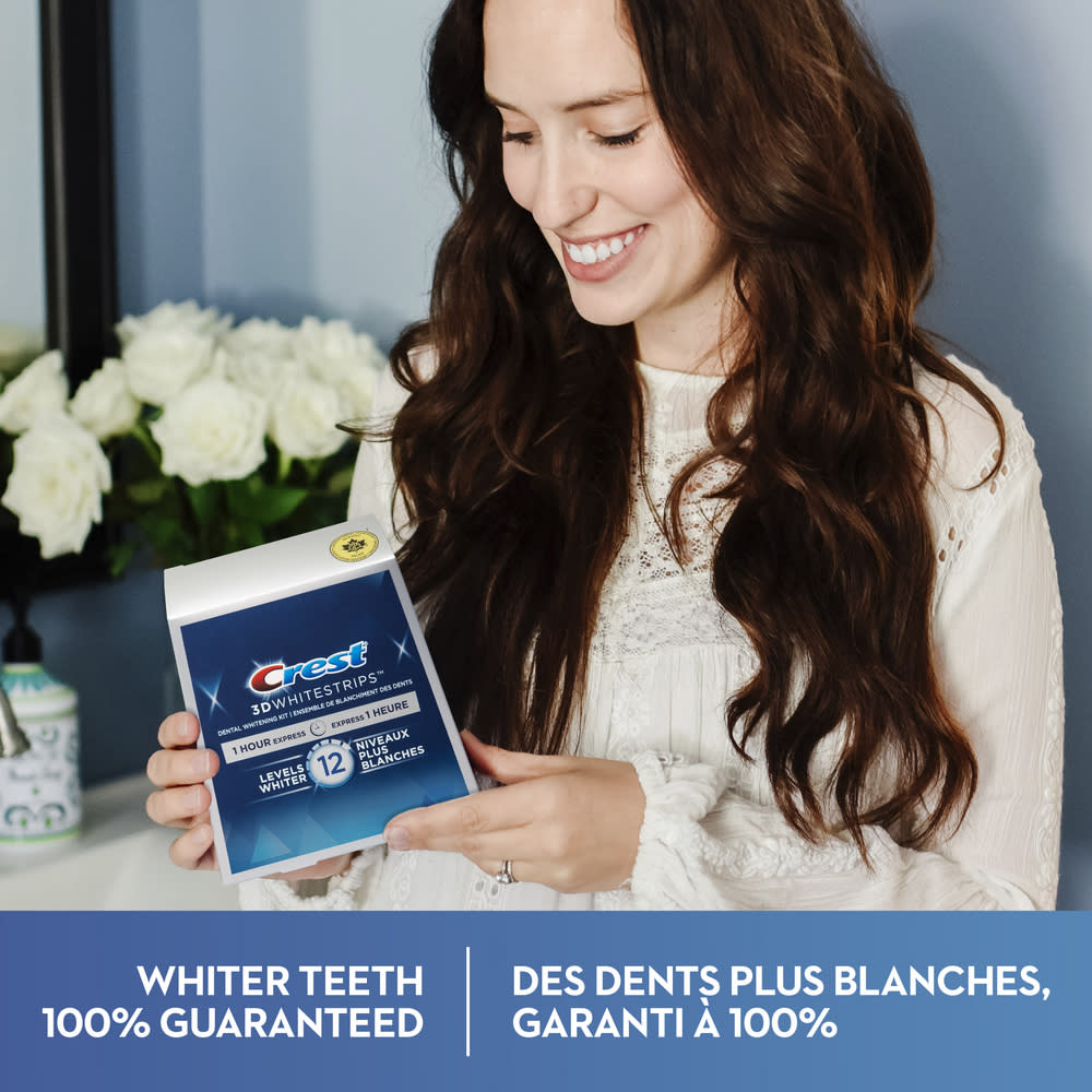 Crest 3D White Whitestrips Teeth Whitening Kit 20 Strips - canavitam