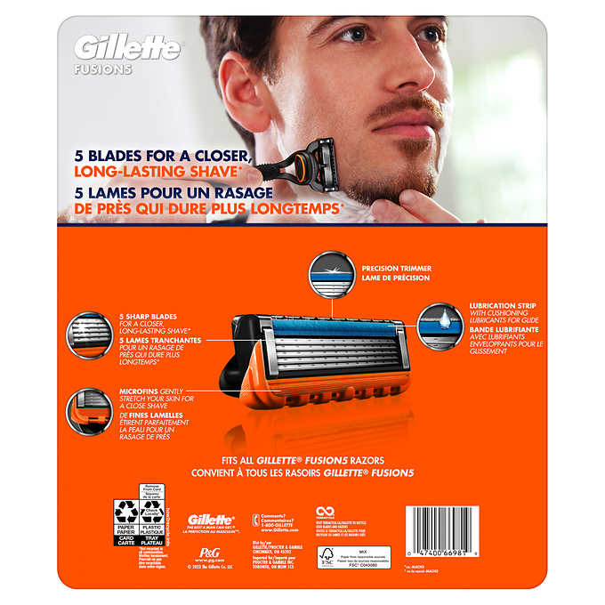Gillette Fusion5 Men's Razor Blade Refills, 18 Refills - canavitam