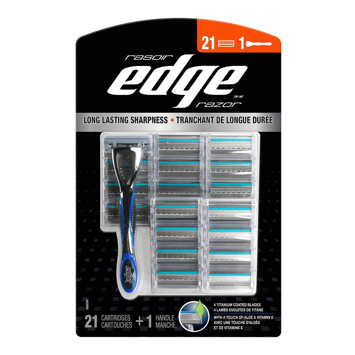Edge Razor with 21 Cartridges - canavitam