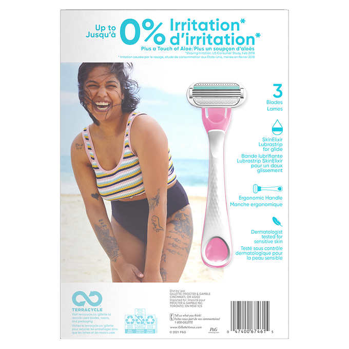 Gillette Venus Sensitive Women's Disposable Razors, 15-count - canavitam