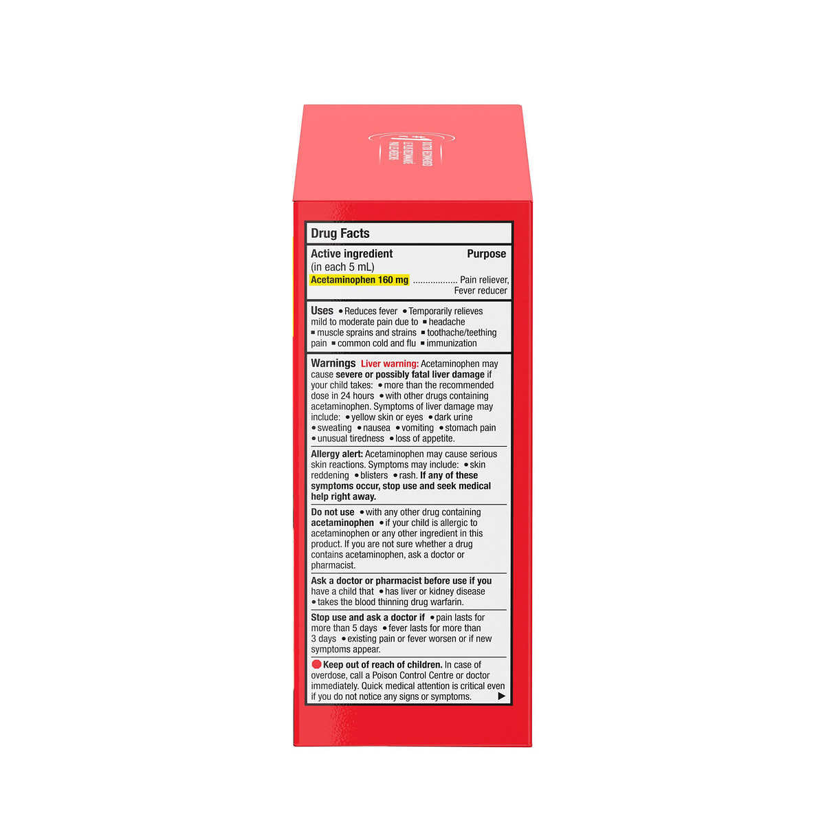 Children's Tylenol Pain Reliever  Liquid - 100mL Bottle, 3-pack - canavitam