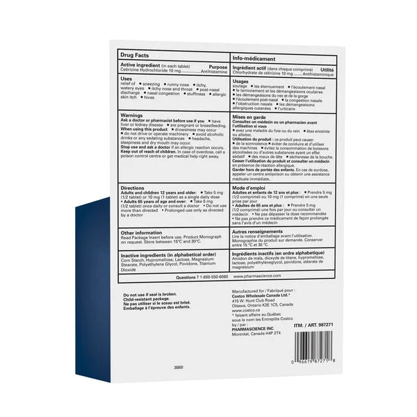 Kirkland Signature Aller-Tech Extra Strength Allergy Relief – 200 Tablets - canavitam