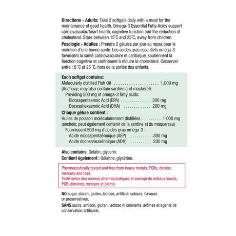 Jamieson Omega-3 select-  280 Softgels - canavitam