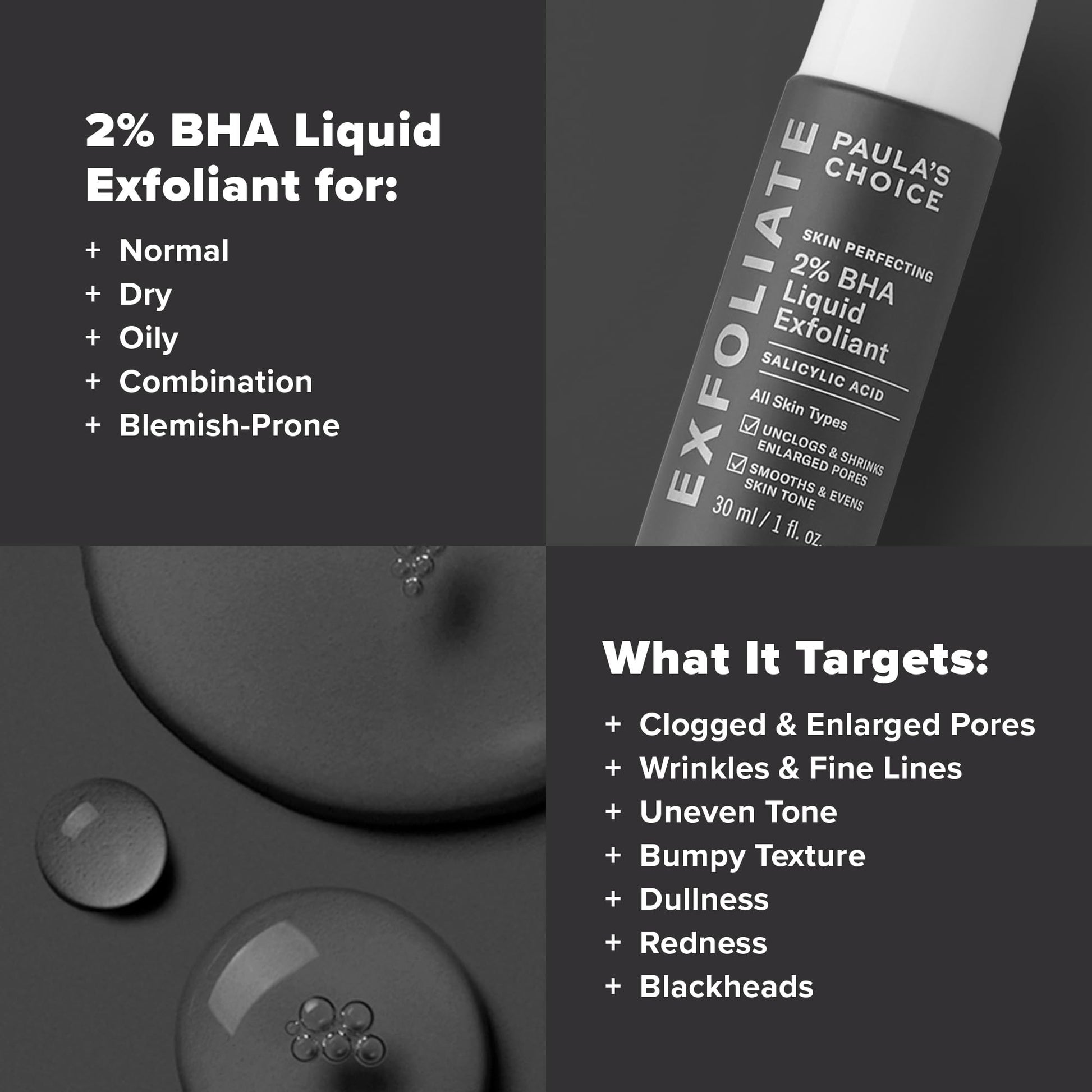 Paulas Choice SKIN PERFECTING 2% BHA Liquid Salicylic Acid Exfoliant 118 ml + 30 ml - canavitam