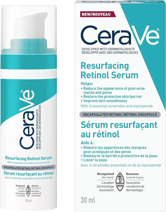 CeraVe Resurfacing RETINOL Serum For Face sensitive skin, 30ML - canavitam