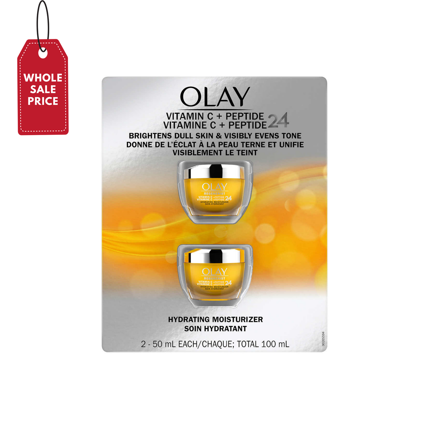 Olay Regenerist Vitamin C + Peptide 24 Face Moisturizer- 2 x 50 mL - canavitam