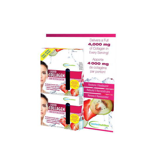 Applied Nutrition Liquid Collagen with biotin Skin Revitalization, 20-count - canavitam