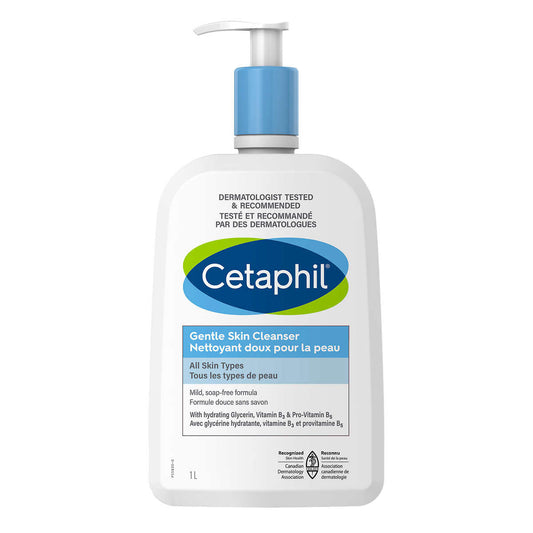 Cetaphil Sensitive Gentle Skin Cleanser, 1000 mL - canavitam