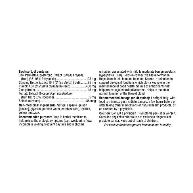 webber naturals Super Prostate Advanced Multi-Ingredient Formula Softgels, 180-coun - canavitam