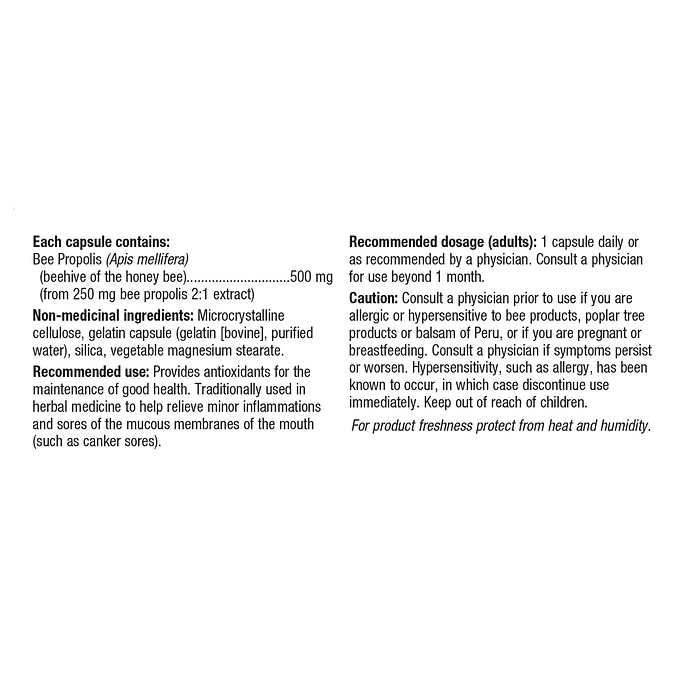 Holista Bee Propolis 500mg - 200 Capsules - canavitam