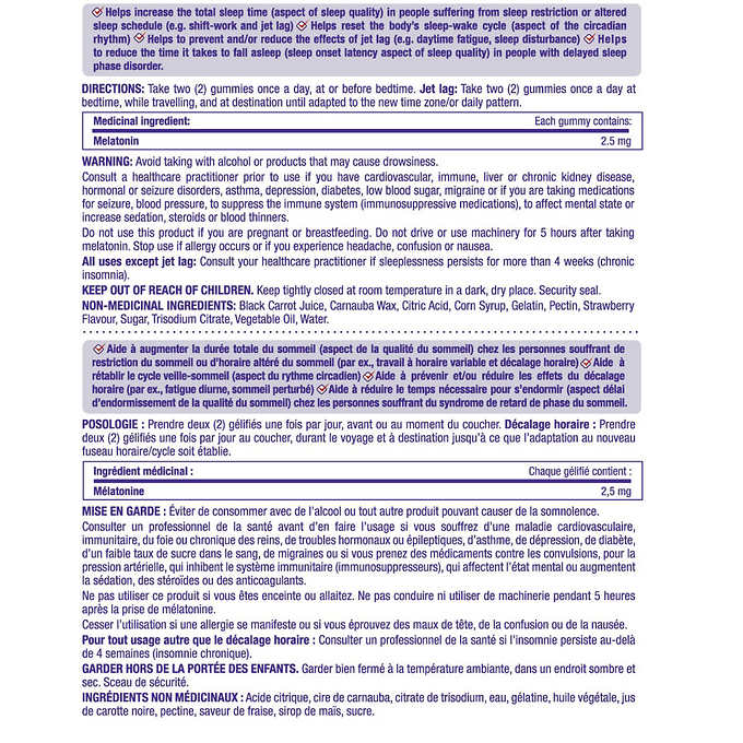 Nature's Bounty Melatonin Gummies, 180 Gummies - canavitam