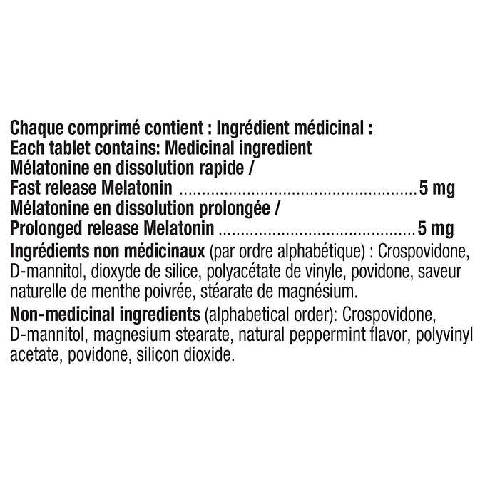 Melatonin 10mg Dual Action Extra-Strength- 160 tablets - Adrien Gagnon - canavitam