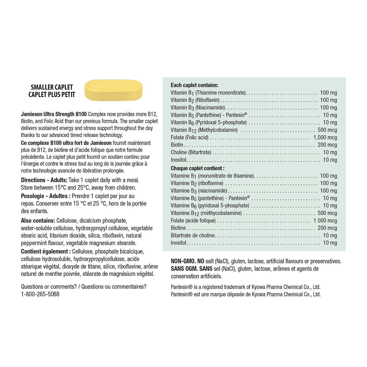 Jamieson Ultra Strength B100 Complex Caplets, 240-count - canavitam