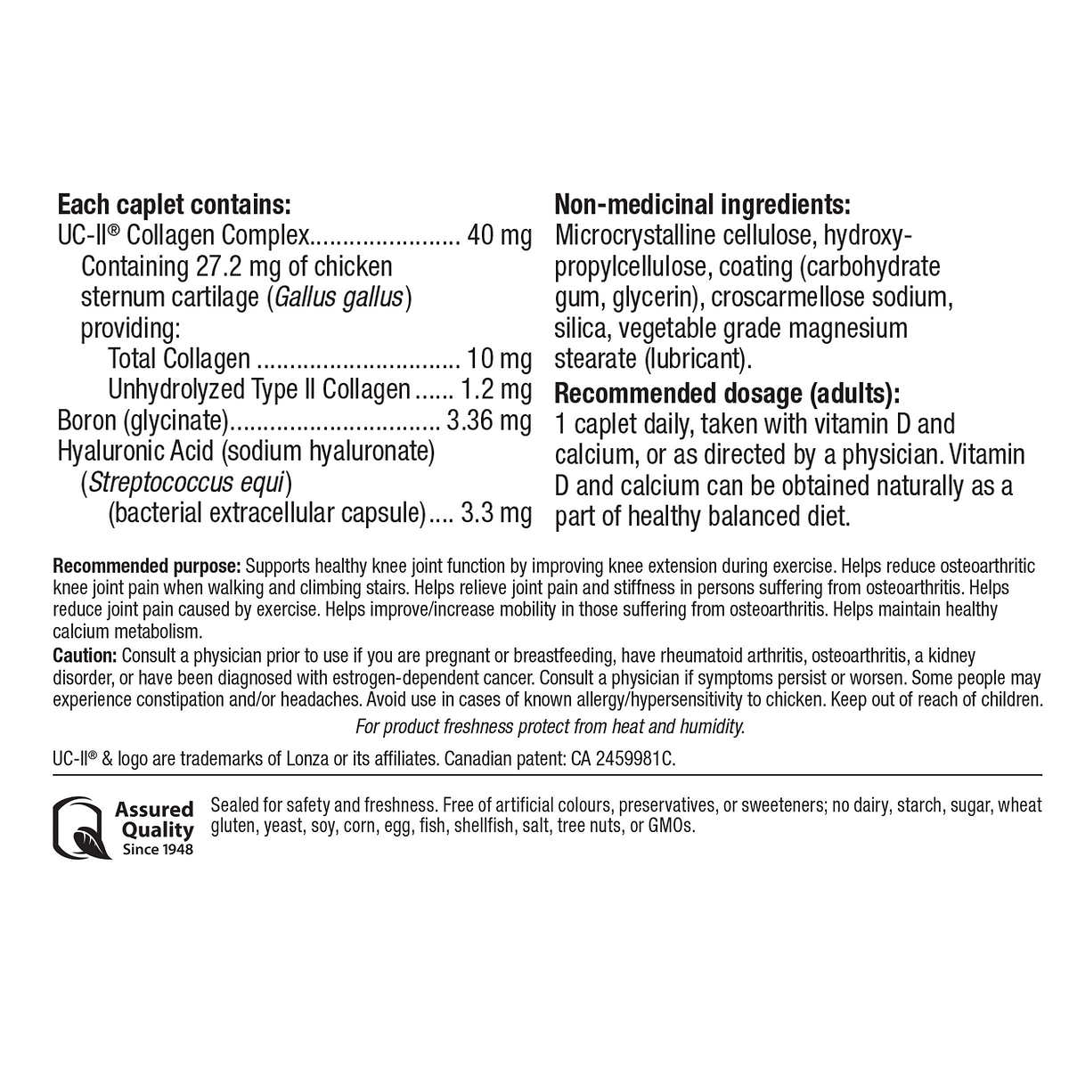 webber naturals Triple Action Joint Care - 75 caplets - canavitam