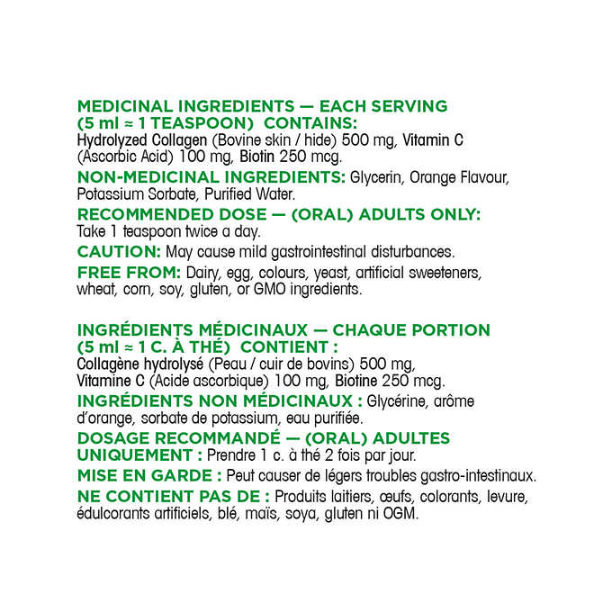 Organika Liquid Collagen - Collagen + vitamin C + Biotin - 850ML - canavitam