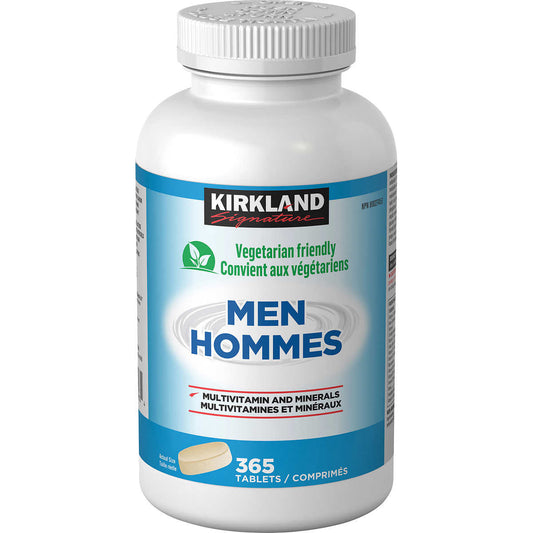 Kirkland Signature Men Multivitamin, 365 Tablets - canavitam