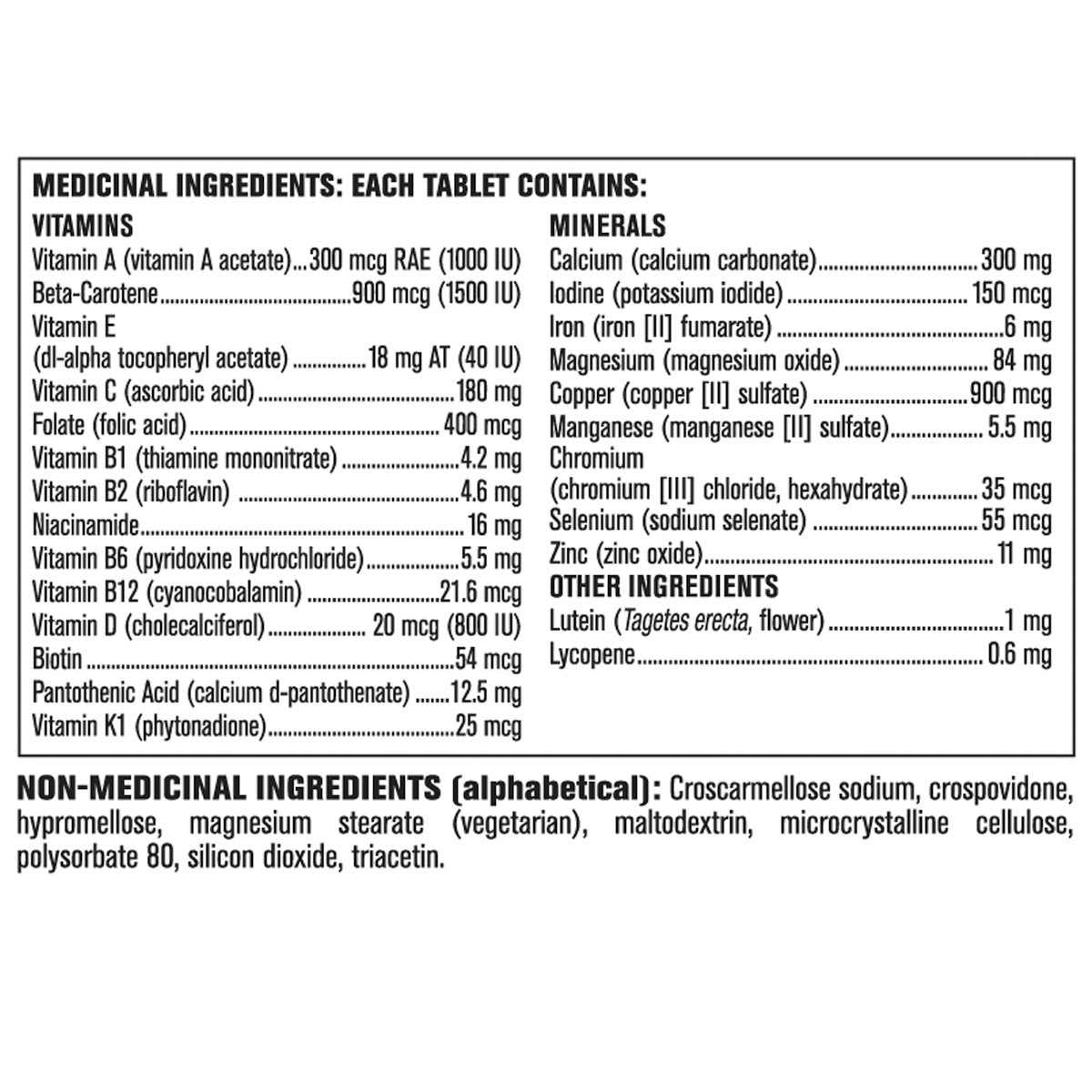 Kirkland Signature Men Multivitamin, 365 Tablets - canavitam