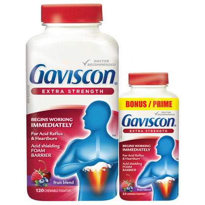 Gaviscon Extra Strength Tabs 145 (120+25'S ) - canavitam