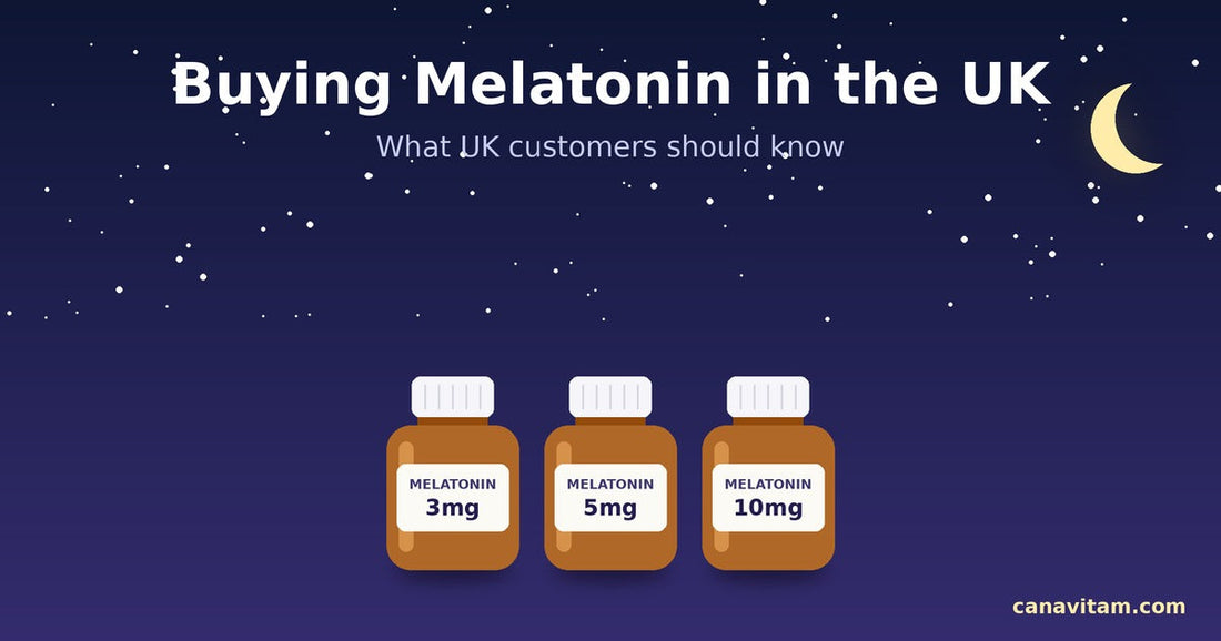 Buying melatonin in the UK: 3mg, 5mg and 10mg melatonin