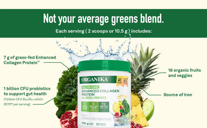 Organika Enhanced Collagen Protein All in One, 57 Servings - 600g - canavitam