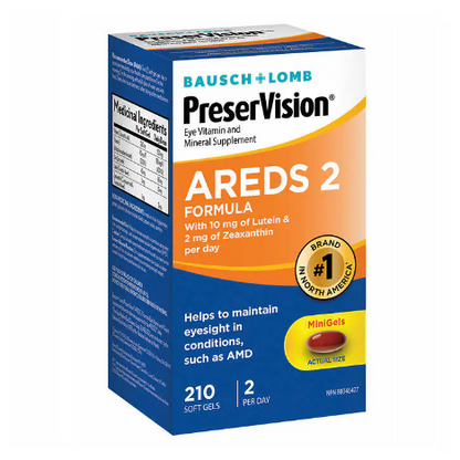 PreserVision Eye Vitamin and Mineral Supplement AREDS2, 210 Softgels