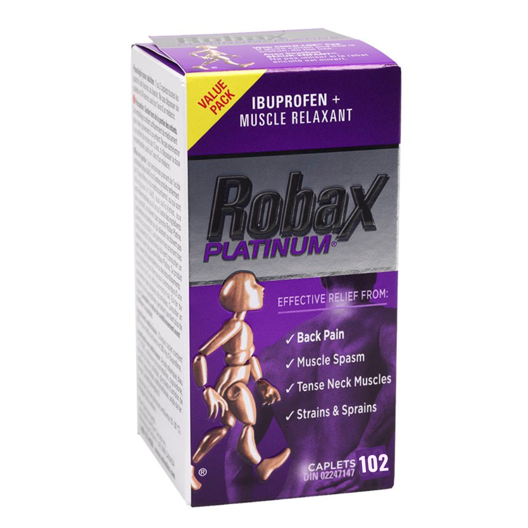 Robax Platinum 102 tablets back pain relief – canavitam