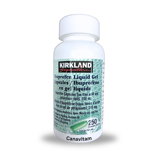 KIRKLAND SIGNATURE IBUPROFEN 200MG 250 SOFTGELS - canavitam