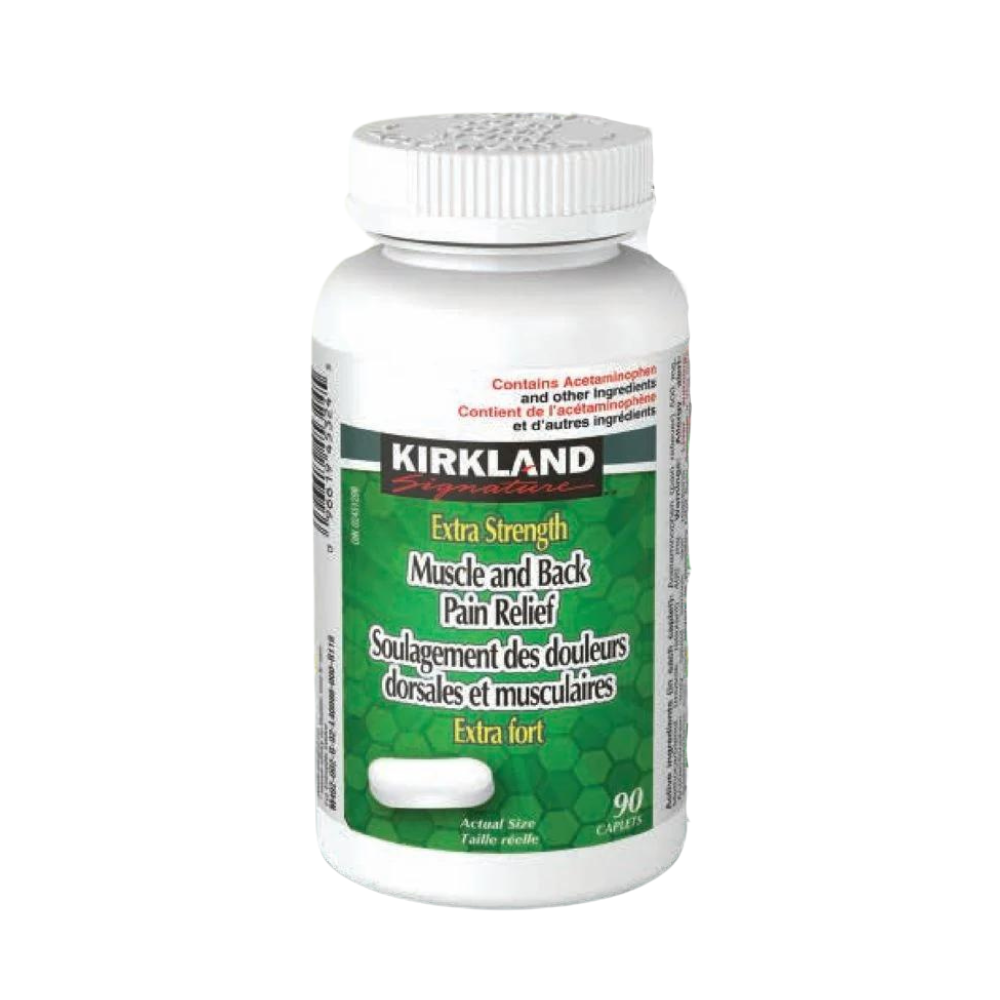 Kirkland Signature Extra Strength Muscle & Back Pain Relief 180 Caplet – canavitam