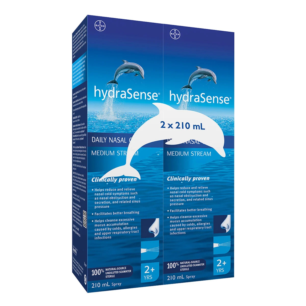 HydraSense Medium Stream, 2 x 210 mL - canavitam
