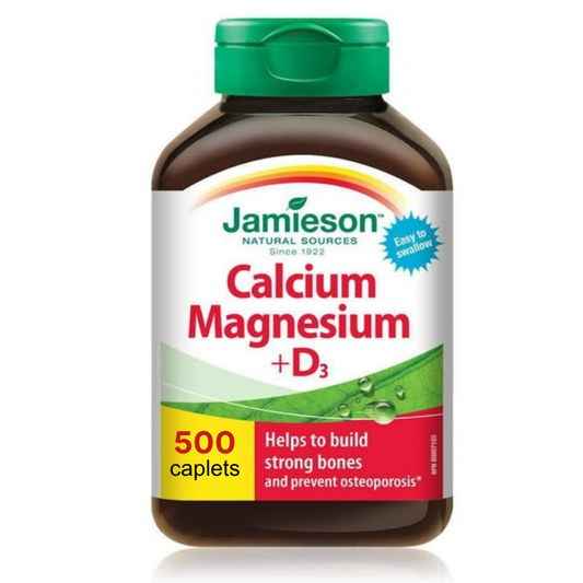 Jamieson Calcium Magnesium with D3 , 500 -count - canavitam