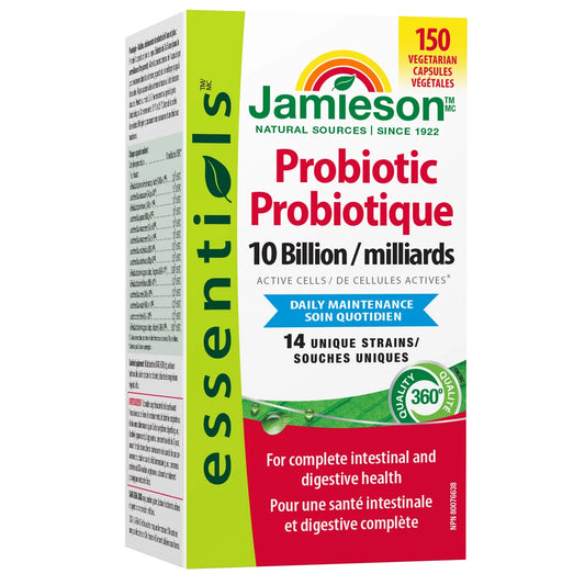 Jamieson Probiotic  10 billion active cells, 150 - Capsules - canavitam