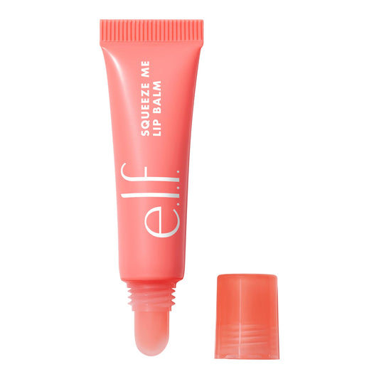e.l.f. Squeeze Me Lip Balm, Moisturizing Lip Balm For A Sheer Tint Of Colour, Infused With Hyaluronic Acid, Vegan & Cruelty-free, Strawberry - canavitam