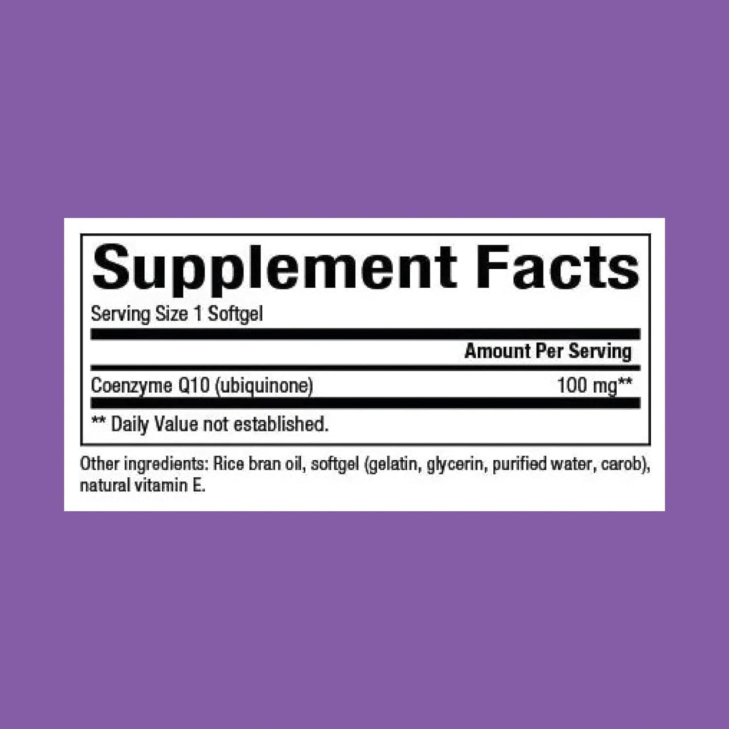 Natural Factors CoQ10 100mg – Heart & Energy Support – 120 Softgels | Natural Antioxidant, Non-GMO, Gluten Free - canavitam