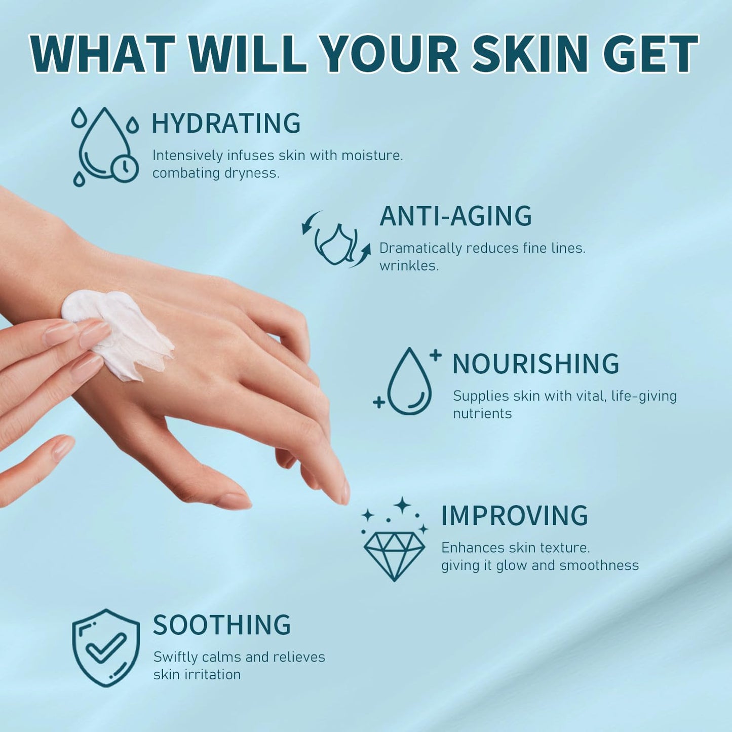 Collagen 0.2% Retinol Cream for Face with Hyaluronic Acid Day & Night Moisturizer Cream Skin Tightening Cream for Face & Neck Cream Lifting & Recovery Rapid Wrinkles Repair 1.7 Oz