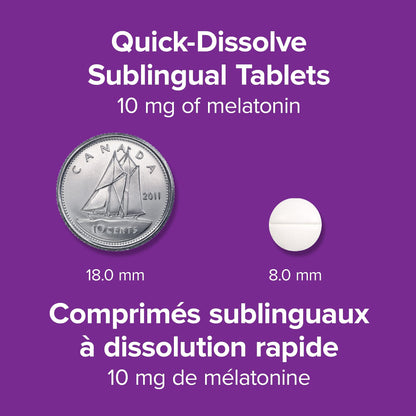 Webber Naturals Melatonin 10 mg | Quick Dissolve Tablets | 150 Vegetarian Tablets webber naturals