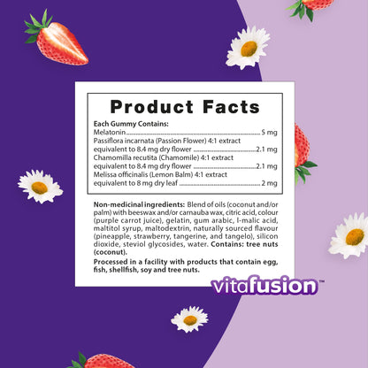 Vitafusion Sleepwell Plus Adult Vitamin Gummies, 10mg Melatonin Per Daily Dose,  100 Count, - canavitam