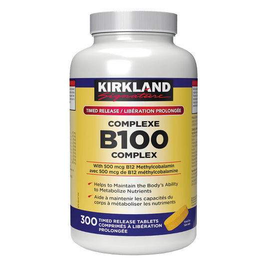 Kirkland Signature B100 Complex Tablets, 300-count