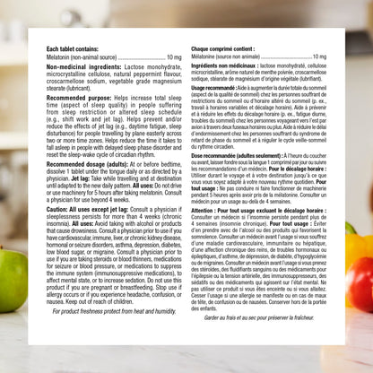 Webber Naturals Melatonin 10 mg | Quick Dissolve Tablets | 150 Vegetarian Tablets webber naturals