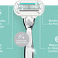 Gillette Venus Deluxe Smooth Sensitive Women's Razor - 1 Handle + 11 Refills - canavitam