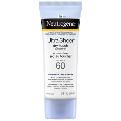 Neutrogena Ultra Sheer Dry-Touch Sunscreen SPF 60 - 4 x 88 mL - canavitam