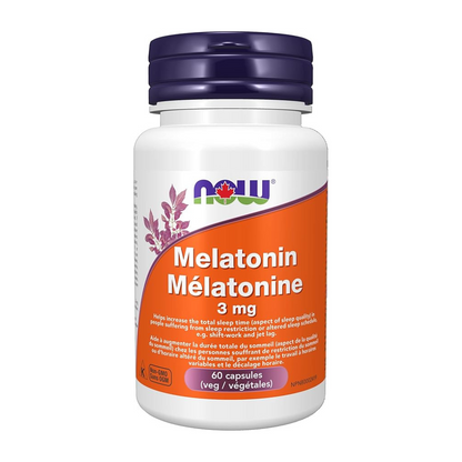 Melatonin 3mg Capsules, 60 Count ,NOW